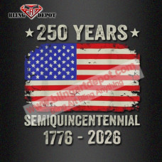 Dtf Transfers Ready to Press - 250 Years American Anniversary Iron on Patches for T-Shirts